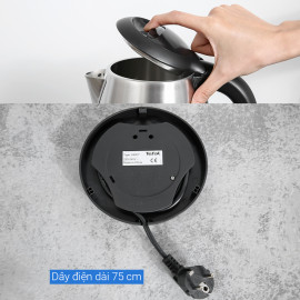 Ấm siêu tốc Inox 304 Tefal KI800D68 1.7L công suất 1800W bảo hành 24 tháng
