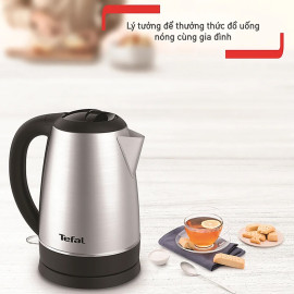 Ấm siêu tốc Inox 304 Tefal KI800D68 1.7L công suất 1800W bảo hành 24 tháng