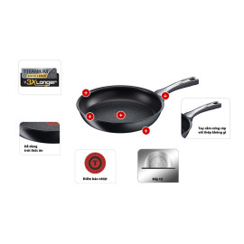 Chảo chống dính cao cấp 7 lớp Tefal Titanium Expertise 28cm nhập khẩu Pháp, bảo hành 24 tháng