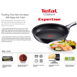 Chảo chống dính cao cấp 7 lớp Tefal Titanium Expertise 28cm nhập khẩu Pháp, bảo hành 24 tháng