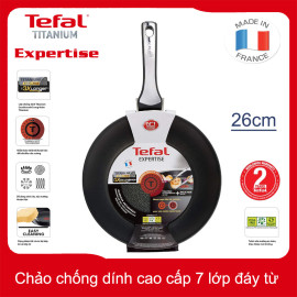 Chảo chống dính cao cấp 7 lớp Tefal Titanium Expertise 26cm nhập khẩu Pháp, bảo hành 24 tháng