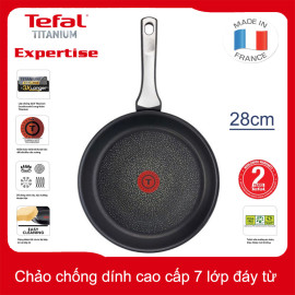 Chảo chống dính cao cấp 7 lớp Tefal Titanium Expertise 28cm nhập khẩu Pháp, bảo hành 24 tháng