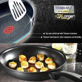 Chảo chống dính cao cấp 7 lớp Tefal Titanium Expertise 28cm nhập khẩu Pháp, bảo hành 24 tháng