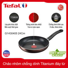 Chảo nhôm chống dính Titanium 24cm Tefal Day By Day G1430405, bảo hành 2 năm