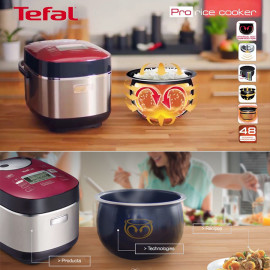 Nồi cơm điện cao tần Tefal RK805565 dung tích 1.8 lít chính hãng Pháp - Bảo hành 24 tháng