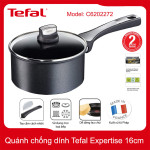 Quánh chống dính 16cm Tefal Expertise C6202272 vung kính dùng bếp từ, xuất xứ Pháp