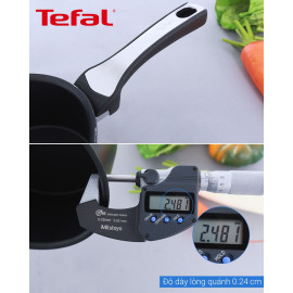 Quánh chống dính 16cm Tefal Expertise C6202272 vung kính dùng bếp từ, xuất xứ Pháp