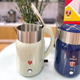 Ấm siêu tốc Inox 304 Kalpen 2200W dung tích 1.8L ủ ấm KK68, chuẩn Đức