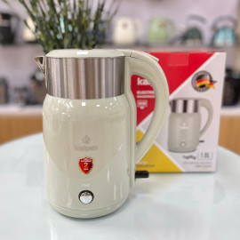 Ấm siêu tốc Inox 304 Kalpen 2200W dung tích 1.8L ủ ấm KK68, chuẩn Đức