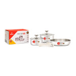 Bộ 2 nồi và chảo Inox 304 liền khối Kalpen TA1 cán rời, bảo hành 10 năm