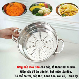 Bộ nồi chảo Inox 3 lớp đúc liền khối Kalpen Kampfer KF3 bảo hành 30 năm