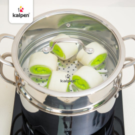 Bộ nồi chảo Inox 3 lớp đúc liền khối Kalpen Kampfer KF3 bảo hành 30 năm