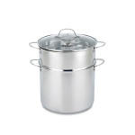 Bộ nồi xửng Inox 5 đáy Kalpen L30PRO size 30cm dung tích 14L, bảo hành 5 năm