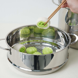 Bộ nồi xửng Inox 5 đáy Kalpen L30PRO size 30cm dung tích 14L, bảo hành 5 năm