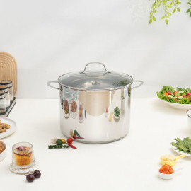 Bộ nồi xửng Inox 5 đáy Kalpen L30PRO size 30cm dung tích 14L, bảo hành 5 năm