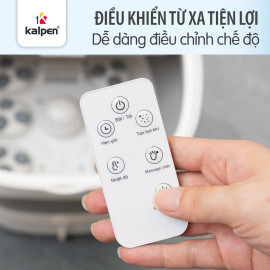 Bồn ngâm chân massage tự động Kalpen G20 dung tích 8L, gấp gọn, kèm khiển từ xa