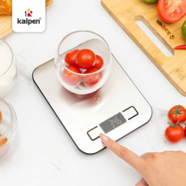 Cân điện tử nhà bếp Inox Kalpen T5 tải trọng 10kg, bảo hành 12 tháng