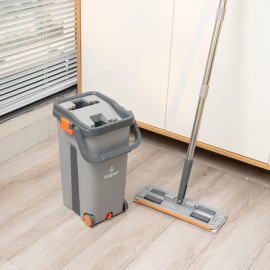 Bộ cây lau nhà tách nước tự vắt thông minh Kalpen G6 kèm 2 bông lau