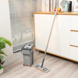 Bộ cây lau nhà tách nước tự vắt thông minh Kalpen G6 kèm 2 bông lau