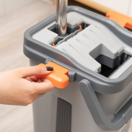 Bộ cây lau nhà tách nước tự vắt thông minh Kalpen G6 kèm 2 bông lau