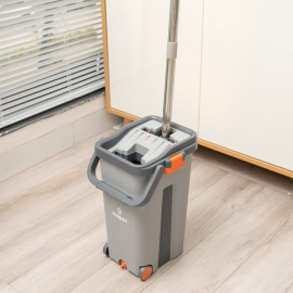 Bộ cây lau nhà tách nước tự vắt thông minh Kalpen G6 kèm 2 bông lau