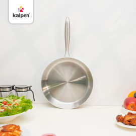 Chảo Inox 3 lớp đúc liền khối Kalpen Luxus size 20cm, bảo hành 5 năm