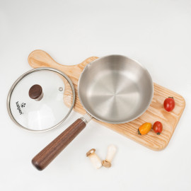 Chảo inox 304 đúc liền khối có miệng rót Kalpen Baby Rinmer 16cm