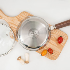 Chảo inox 304 đúc liền khối có miệng rót Kalpen Baby Rinmer 16cm