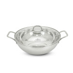 Chảo xào Inox 304 đúc liền 3 lớp Kalpen Lager 30cm, bảo hành 30 năm