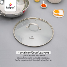 Chảo xào Inox 304 đúc liền 3 lớp Kalpen Lager 30cm, bảo hành 30 năm