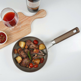 Chảo chống dính Inox 3 lớp liền khối Kalpen Nano Titanium Dauer 16cm