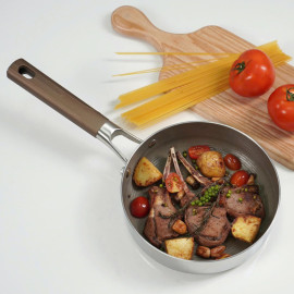 Chảo chống dính Inox 3 lớp liền khối Kalpen Nano Titanium Dauer 16cm