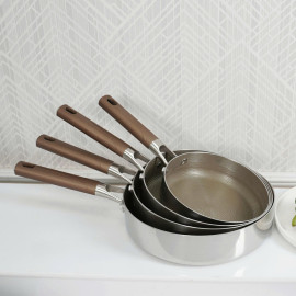 Chảo chống dính Inox 3 lớp liền khối Kalpen Titanium Dauer 26cm