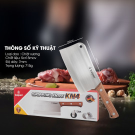 Dao chặt xương Inox không gỉ Kalpen KN4 chuẩn Đức
