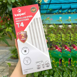 Hộp 5 đôi đũa inox 316 cao cấp Kalpen T4 chuẩn Châu Âu