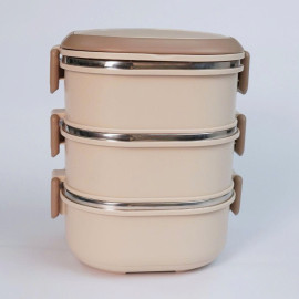 Hộp cơm 3 tầng Inox 304 Kalpen AR11 dung tích 2100ml chuẩn Đức