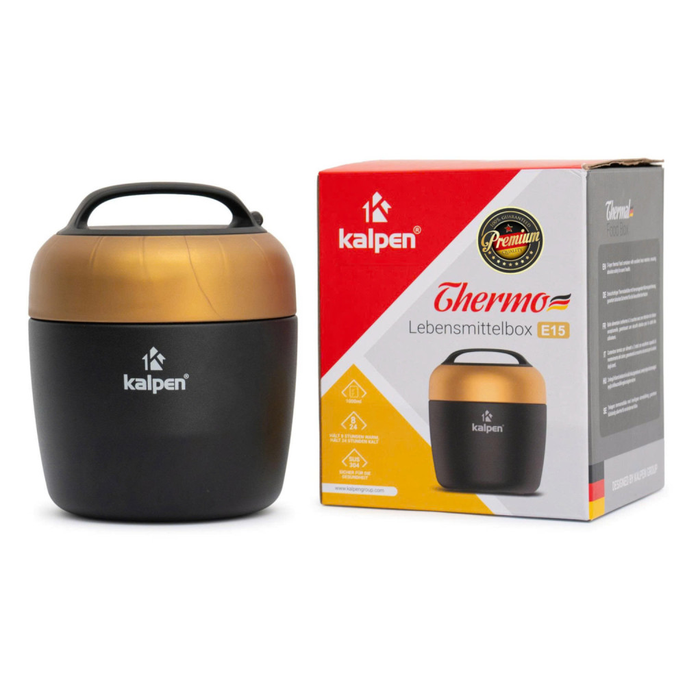 Hộp đựng thức ăn giữ nhiệt Kalpen E15 dung tích 1L chuẩn Châu Âu
