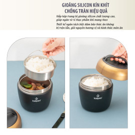 Hộp đựng thức ăn giữ nhiệt Kalpen E15 dung tích 1L chuẩn Châu Âu