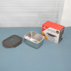 Hộp bảo quản thực phẩm Inox 304 Kalpen 2800ml dùng trong lò vi sóng