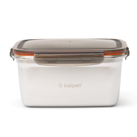 Hộp bảo quản thực phẩm Inox 304 Kalpen 2800ml dùng trong lò vi sóng
