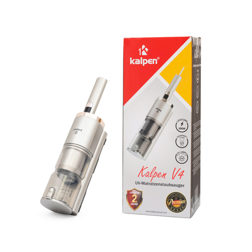 Máy hút bụi giường nệm diệt khuẩn UV Kalpen V4 lực hút 13kPa, bảo hành 2 năm