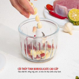 Máy xay thịt đa năng cối thuỷ tinh Kalpen OL2 dung tích 300ml