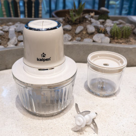 Máy xay thịt 2 cối đa năng Kalpen S1 dung tích 2L, công suất 600W