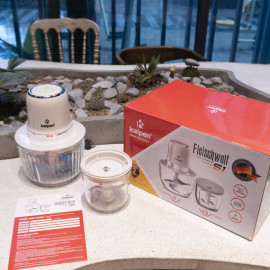 Máy xay thịt 2 cối đa năng Kalpen S1 dung tích 2L, công suất 600W