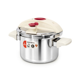 Nồi áp suất cơ Inox 304 liền khôi Kalpen 3L P10 tặng xửng hấp, vung kính