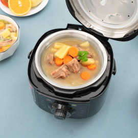 Nồi áp suất điện lòng nồi Inox 3L Kalpen P7 công suất 700W bảo hành 2 năm