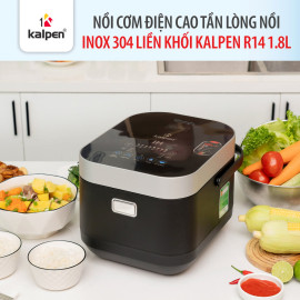 Nồi cơm điện cao tần lòng Inox 304 Kalpen R14 dung tích 1.8L chuẩn Đức