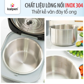 Nồi cơm điện tử Kalpen R13 dung tích 1.8L lòng nồi Inox 304