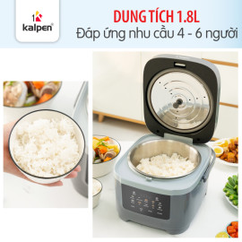 Nồi cơm điện tử Kalpen R13 dung tích 1.8L lòng nồi Inox 304