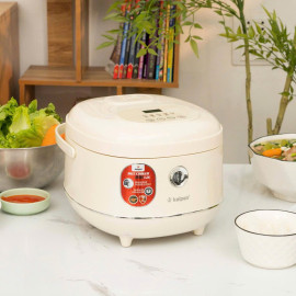 Nồi cơm điện tử lòng Inox 304 liền khối Kalpen R16 1.2L, bảo hành 2 năm